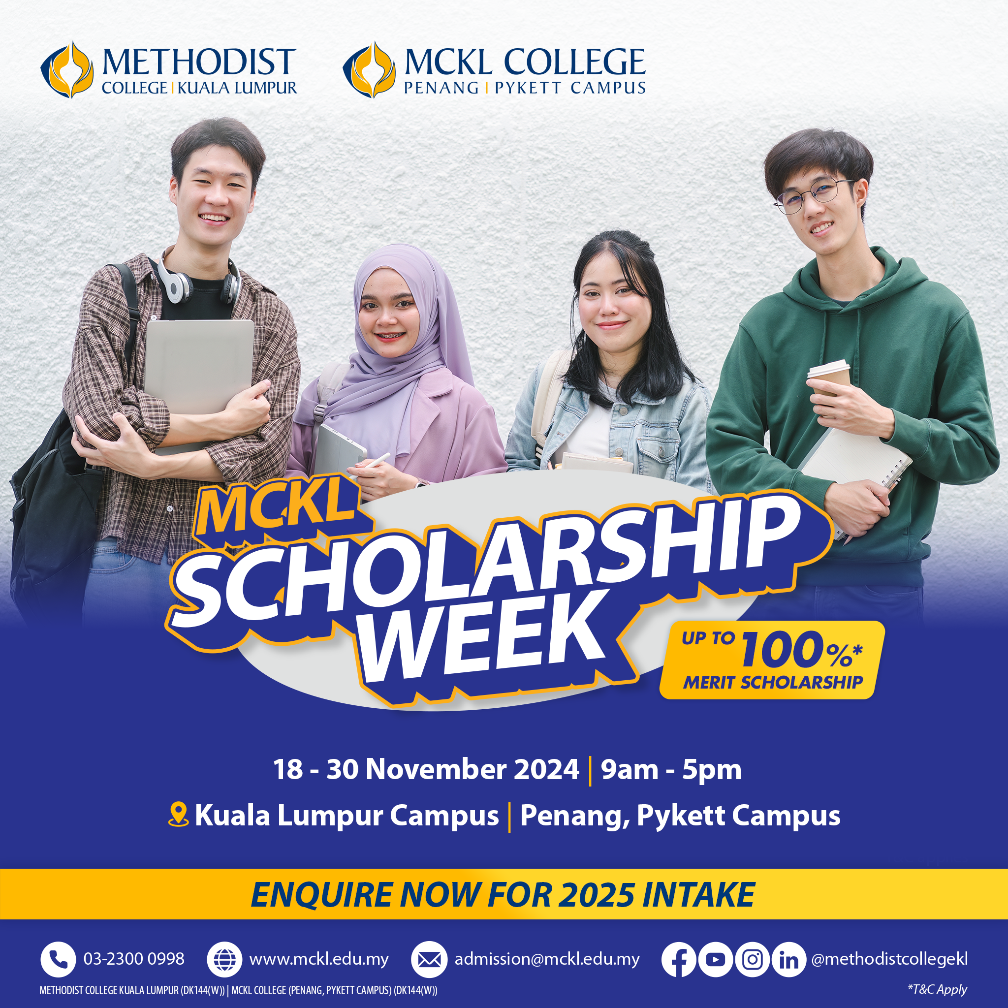 18-30 November 2024 | MCKL Scholarship Week - Methodist College Kuala ...